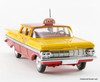 Corgi Re-Creation 1:50 1960 Chevrolet Impala Taxi, Red/Yellow