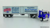 DCP by FG 1:64 White-Freightliner COE w/40' Vintage Trailer: Iowa Truckers Jamboree 2023
