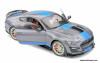 Solido 1:18 2022 Ford Shelby GT500KR, Metallic Silver / Blue Stripes