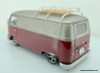 Schuco 1:18 1962 Volkswagen T1 Custom Lowrider, Metallic Silver/Maroon