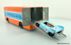 Schuco/Spark 1:43 Mercedes-Benz Racing Car Transporter w/Porsche 908 Race Car #7