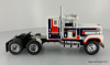 IXO 1:43 1980 International Transtar 4300 Sleeper Cab, White/Custom Stripes