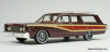 Goldvarg Collection 1:43 1963 Mercury Station Wagon, Burgundy