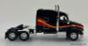 DCP by FG 1:64 Peterbilt 579 Mid Roof Sleeper Cab w/Utility Roll Tarp Spread Axle Trailer, Black/Custom Paint