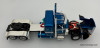 DCP by FG 1:64 Peterbilt 359 Sleeper w/Wilson Roadbrute 53' Flatbed Spread-Axle Trailer, Metallic Blue 