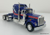 DCP by FG 1:64 Kenworth W900A Aerodyne Sleeper w/Wilson Flatbed Trailer: Liberty Edition