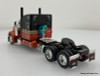 DCP by FG 1:64 Peterbilt 379 Sleeper Tractor w/Polar Tandem -Axle Deep Drop Tank Trailer, Burnt Orange/Metallic Black