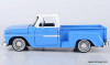 Motor Max 1:24 1966 GMC C1000 Fenderside Lowrider, Blue/White