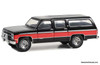 Greenlight 1:64 1990 Chevrolet Suburban, Black/Red