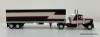 DCP by FG 1:64 Peterbilt 379 Sleeper Tractor w/40' Vintage Trailer, Black/Cream/Red