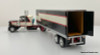 DCP by FG 1:64 Peterbilt 379 Sleeper Tractor w/40' Vintage Trailer, Black/Cream/Red