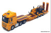 Oxford Diecast 1:76 Mercedes Benz Actros Tractor w/Semi Low Loader & JCB 531 70 Loadall