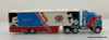 Brekina 1:87 Kenworth K100 Aerodyne Sleeper Tractor w/Car Carrier Trailer: STP, Petty Enterprises