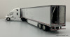 DCP by FG 1:64 2018 Freightliner Cascadia High Roof Sleeper Cab w/53' Refrigerated Smooth Sided Trailer : Blank White