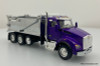 DCP by FG 1:64 Kenworth T880 w/Rogue Transfer Dump Body (Tri-Axle), Purple/Chrome