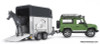 Bruder 1:16 Land Rover Defender w/Horse Trailer & Horse
