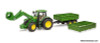Bruder 1:16 John Deere 7R 350 w/Front Loader & Tipping Trailer