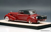 Stamp Models 1:43 1934 Cadillac 452D V16 Victoria Convertible (Roof Up), Maroon
