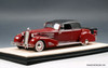 Stamp Models 1:43 1934 Cadillac 452D V16 Victoria Convertible (Roof Up), Maroon
