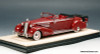 Stamp Models 1:43 1934 Cadillac 452D V16 Victoria Convertible (Roof Down), Maroon
