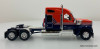 DCP by FG 1:64 Kenworth W990 Sleeper Tractor w/Brenner Chemical Tank Trailer, Red/Navy Blue