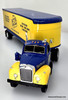 First Gear 1:34 1960 Mack Model B-61 Tractor & Trailer, Yellow/Blue: Bloomington Gold