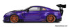 Nissan Skyline GT-R (R35) w/Liberty Walk Body Kit - Metallic Purple - 1:18 Diecast Model by Solido
