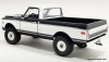 1969 Chevrolet K10 4x4 Classic Black/White 1:18 Diecast Metal Car by Acme