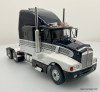 1986 Kenworth T600A Sleeper Tractor, Black/White 1:43 Diecast Model Truck by IXO