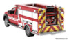 Ford F550 Rapid Attack Fire Truck (w/Flashing Lights) ABS Ornament by Holiday Ornaments