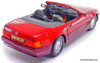 1989 Mercedes Benz 500SL Convertible, Red - Black Interior 1:18 Diecast Model by Road Legends