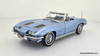 1963 Corvette Convertible - Silver Blue 1:24 Diecast Model by Danbury Mint