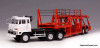 1970 Mitsubishi Fuso Day Cab w/Car Transporter Trailer 1:64 Diecast Model Truck by DD Models