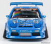 Nissan 180SX Drift Car, Metallic Blue: Toyo Tires 1:64 Diecast Model Car by Micro Turbo
