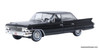 1961 Cadillac Sedan DeVille, Ebony Black 1:87 Diecast Model Car by Oxford Diecast