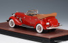 1935 Auburn 851 Super Charged Phaeton Convertible, Red 1:43 Resin Cast Model by GLM