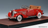 1935 Auburn 851 Super Charged Phaeton Convertible, Red 1:43 Resin Cast Model by GLM