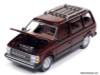 1985 Dodge Caravan, Crimson Red 1:64 Diecast Model Car by Auto World