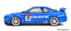2000 Nissan GT-R R34 Streetfighter #12 (Calsonic Tribute), Blue 1:18 Diecast Model Car by Solido