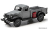 1947 Dodge Power Wagon Pick-Up, Gray 1:48 Diecast Model Truck by Denver Diecast