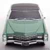 1967 Cadillac Deville Convertible (Roof Up), Metallic Green 1:18 Diecast Model Car by KK Scale