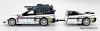 Honda NSX w/Trailer, White : NSXTRA Valkrie Theme Livery 1:64 Diecast Model Car by MLGB