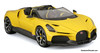 2023 Bugatti Mistral, Yellow 1:18 Diecast Model Car by Burago