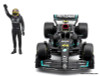 2023 Mercedes AMG Formula One W14 E Performance Race Car #44 w/Lewis Hamilton Figure 1:24 Diecast Model Car by Burago