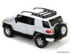 2007 Toyota FJ Cruiser, Titanium Silver 1:64 Diecast Model Car by Johnny Lightning