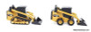 Cat 272D2 Skid Steer Loader &  Cat 297D2 Compact Track Loader 1:64 Diecast Model Vehicles by Diecast Masters
