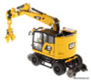 Cat M323F Railroad Wheeled Excavator (Safety Yellow Version) 1:50 Diecast Model Vehicle by Diecast Masters