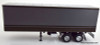 53' Dry Goods Trailer, Gray/Black 1:18 Diecast Model Trailer by Road Kings