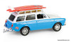 1961 Volkswagen Type 3 Squareback w/ Roof Rack & Surfboards - Waxed Zack (Garbage Pail Kids) 1:64 Diecast Model Car by Greenlight