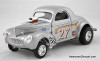 1941 Willys Coupe - Silver #27 1:18 Diecast Model by Road Signature